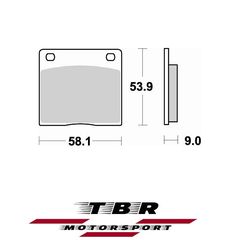 ΟΡΓΑΝΙΚΑ ΤΑΚΑΚΙΑ SP ORGANIC BRAKE PADS SP TBR622