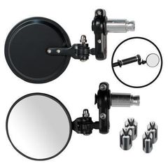 Καθρέπτες Αντίβαρου A-PRO Black Σπαστοί (SR-4806) – (Ζευγάρι)