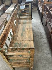 Παλιός ξύλινος  καναπές  Πάγκοι παγκάκια καθίσματα παλιά ξύλινα έπιπλα μοναδικά στο είδος, χειροποίητα καρεκλάκια καρέκλες πάγκοι εργασίας πάγκος καθίσματα One of a find, custom made benches ύψος 89εκ