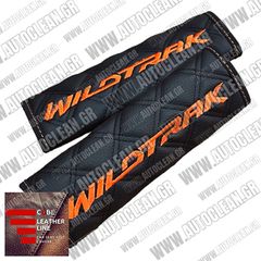 FORD WILDTRAK ΜΑΞΙΛΑΡΑΚΙΑ ΖΩΝΗΣ ΤΕΧΝΟΔΕΡΜΑ CUBE ΜΑΥΡΟ ΜΕ ΠΟΡΤΟΚΑΛΙ ΚΕΝΤΗΜΑΤΑ WILDTRAK ΕΛΛΗΝΙΚΗΣ ΚΑΤΑΣΚΕΥΗΣ ΣΕΤ 2ΤΜΧ 