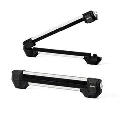 Βάση οροφής αλουμινίου Turtle Apex-6 για 6 σκι / 4 snowboard με κλειδαριά ασημί