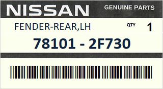 Φτερό πίσω αριστερό NISSAN PRIMERA P11 5ΠΟΡΤΟ 1996-1998 #781012F730