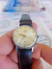 TECHNOS Ελβετικό vintage ,κατασκευής 1950s -1960s, συλλεκτικό χειροκίνητο ανδρικό ρολόι χειρός, κίνηση AS 1130 15 jewels