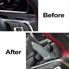 Paddles Shift Αλουμινίου Για VW Golf VII (7) 13-17 / VW Tiguan 17+ Ασημί 2 Τεμάχια-thumb-4