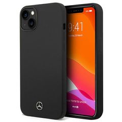 Mercedes Silicone Line case for iPhone 14 Plus - black-thumb-0