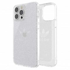 Adidas OR Protective Clear Case Glitter for iPhone 13 Pro Max - Transparent Silver-thumb-1