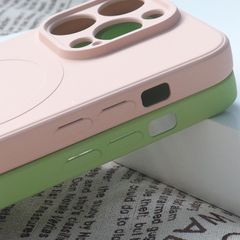 iPhone 14 Pro Max Silicone Magnetic Case Magsafe - light blue-thumb-4