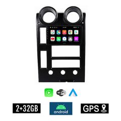 KIROSIWA 2+32GB HUMMER H2 (2001 - 2007) Android οθόνη αυτοκίνητου 2GB με GPS WI-FI (ηχοσύστημα αφής 9" ιντσών Youtube Playstore MP3 USB Radio Bluetooth Mirrorlink εργοστασιακή, 4x60W, AUX)
