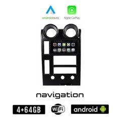 HUMMER H2 (2001 - 2007) Android οθόνη αυτοκίνητου 4GB + 64GB με GPS WI-FI (ηχοσύστημα αφής 9" ιντσών OEM Android Auto Apple Carplay Youtube Playstore MP3 USB Radio Bluetooth Mirrorlink εργοστασιακή, 4