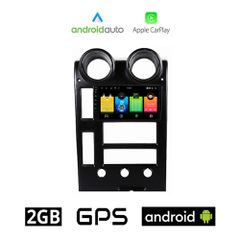 HUMMER H2 (2001 - 2007) Android οθόνη αυτοκίνητου 2GB με GPS WI-FI (ηχοσύστημα αφής 9" ιντσών OEM Android Auto Apple Carplay Youtube Playstore MP3 USB Radio Bluetooth Mirrorlink εργοστασιακή, 4x60W, A