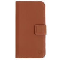 Promiz (PZ-10499) Wallet Case - Brown, Apple iPhone 15 Plus