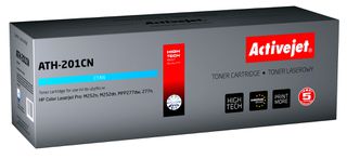Activejet ATH-201CN toner for HP printer HP 201A CF401A CRG045 replacement; Supreme; 1400 pages; cyan