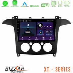 Bizzar XT Series Ford S-Max 2006-2008 (manual A/C) 4Core Android12 2+32GB Navigation Multimedia Tablet 9"