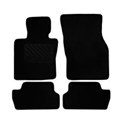 Μοκέτα Tuft μαύρη για Mini One Cooper (III) με velcro (χωρίς σήμα) 4τμχ