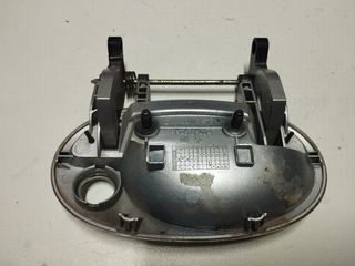 Opel Corsa C.(00-06). Εμπρός αριστερό ασημί εξωτερικό πόμολο πόρτας.-thumb-1