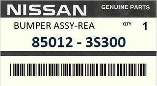 Προφυλακτήρας σωλήνας πίσω NISSAN KING CAB D22 2001-2003 #850123S300