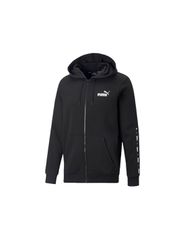 Puma Essentials Ανδρική Φούτερ Ζακέτα με Κουκούλα και Τσέπες Μαύρη 670270-01