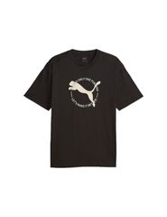 Puma Ανδρική Αθλητική Μπλούζα Κοντομάνικη Μαύρη 676062-01