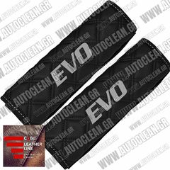 MITSUBISHI EVO ΜΑΞΙΛΑΡΑΚΙΑ ΖΩΝΗΣ ΤΕΧΝΟΔΕΡΜΑ CUBE ΜΑΥΡΟ ΜΕ ΑΣΠΡΑ ΚΕΝΤΗΜΑΤΑ EVO ΕΛΛΗΝΙΚΗΣ ΚΑΤΑΣΚΕΥΗΣ ΣΕΤ 2ΤΜΧ