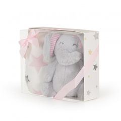 Κουβέρτα Αγκαλιάς 90x75cm Elephant Pink Cangaroo-thumb-2