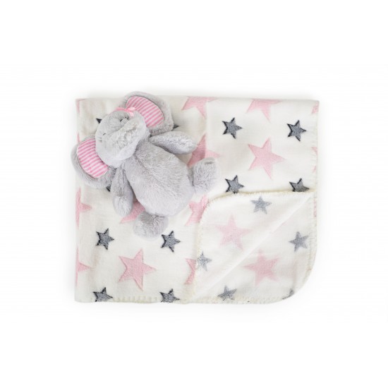 Κουβέρτα Αγκαλιάς 90x75cm Elephant Pink Cangaroo