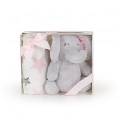 Κουβέρτα Αγκαλιάς 90x75cm Elephant Pink Cangaroo-thumb-1