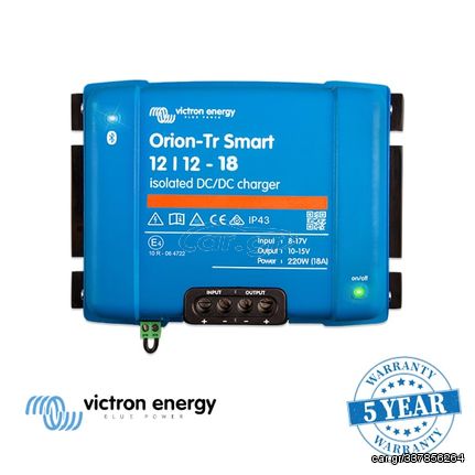 Μετασχηματιστής DC-DC Victron Energy Orion-Tr Smart 12/12-18A Απομονωμένο με φορτιστή