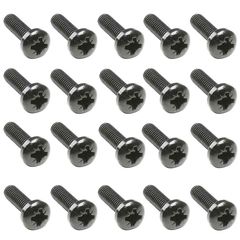 Adam Hall 5410 X20 Phillips-head Screw for RACK M6x16mm BLACK 20 pcs - Adam Hall