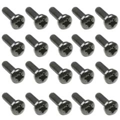 Adam Hall 5410 X20 Phillips-head Screw for RACK M6x16mm BLACK 20 pcs - Adam Hall