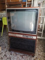 SONY Trinitron Color TV με βάση-έπιπλο ΑΡΙΣΤΗ