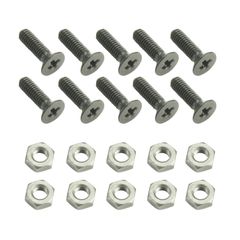 Adam Hall 5420 BLK - Screw Philips Head M3x10 with Nut for XLR D-type 10 pieces - Adam Hall