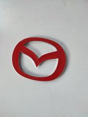 ΣΗΜΑ ΜΑΣΚΑΣ ΚΑΠΟ ΧΡΩΜΙΟ 11.2X14CM ΓΙΑ MAZDA-thumb-1