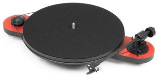 Pro-Ject Elemental Phono USB + OM 5e Turntable Red-Black - Pro-Ject Audio