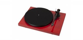 Pro-Ject DEBUT CARBON DC PHONO USB + OM 10E Turntable RED - Pro-Ject Audio