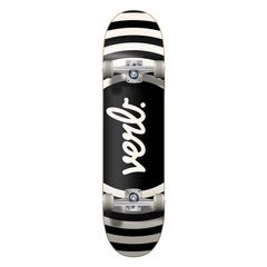 VERB Reverb Complete Skateboard 8'- Black/Cream