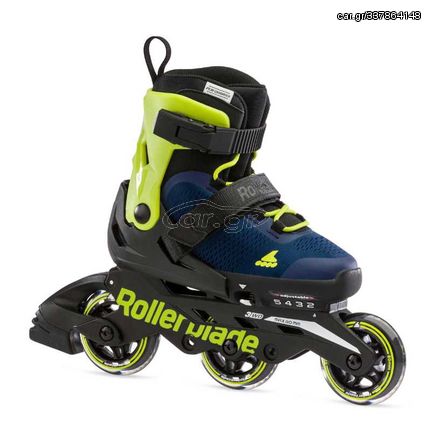 ROLLERBLADE Microblade 3WD 2021 Αυξομειούμενα Πατίνια - Blue Royal/Lime