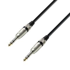 Adam Hall K3BVV0150 - Audio Cable 6.3 mm Jack stereo to 6.3 mm Jack stereo 1.5 m - Adam Hall