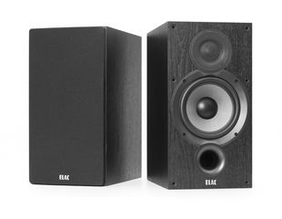 ELAC Debut B6.2 Bookshelf Speaker (Pair - Black Brushed Vinyl) - ELAC