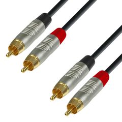Adam Hall K4 TCC 0600 Audio Cable REAN 2 x RCA male to 2 x RCA male 6 m - Adam Hall