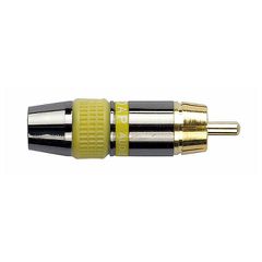 DAP AUDIO RMK102Y RCA connector male, Black housing - Yellow - DAP AUDIO