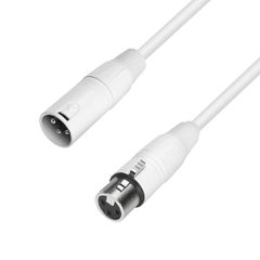 Adam Hall K4MMF0250-SNOW Microphone Cable XLR female to XLR male 2,5m EXTRA FLEXIBLE - SNOW - Adam Hall