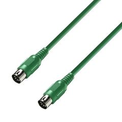 Adam Hall K3MIDI0075GRN - MIDI Cable 0.75 m Green - Adam Hall