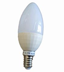 SPACELIGHTS E14 4,2W LE1442W04-2 Candle LED LAMP Ceramic Dimmable - SPACE