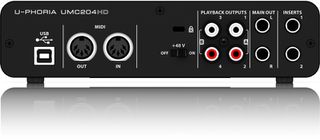 BEHRINGER UMC 204HD 2x4 Audiophile USB AUDIO IDI Audio Interface - Behringer-thumb-1