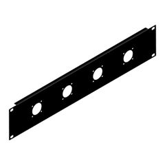 IHI 0049-2U Rack Panel Punched For 4 Speakons G-Series - iHi