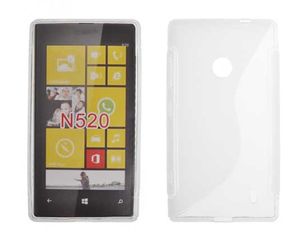 NOKIA Lumia 520 - ΘΗΚΗ ΣΙΛΙΚΟΝΗΣ S-CASE ΔΙΑΦΑΝΗ