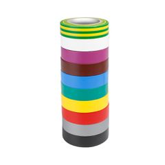 Adam Hall 580813 RNB 10 - Insulating Tape 0.13 x 15 mm x 10 m set of 10 colors - Adam Hall