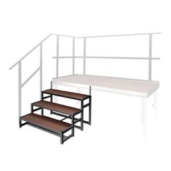 2M PZ0020 - Modular Stairs (up to 1,6 m height of Stage Platform) - 2m