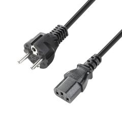 Adam Hall 8101KA0050 - Power Cord CEE 7/7 - C13 0.5 m 0.75mm - Adam Hall