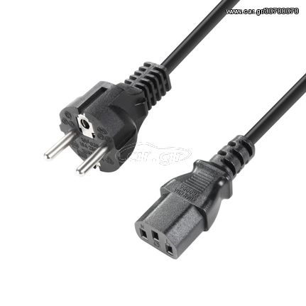 Adam Hall 8101KA0050 - Power Cord CEE 7/7 - C13 0.5 m 0.75mm - Adam Hall